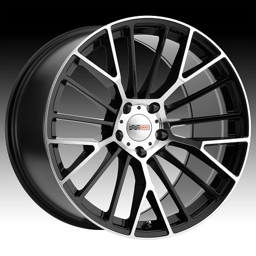 Cray Astoria Machined Black Custom Corvette Wheels 1